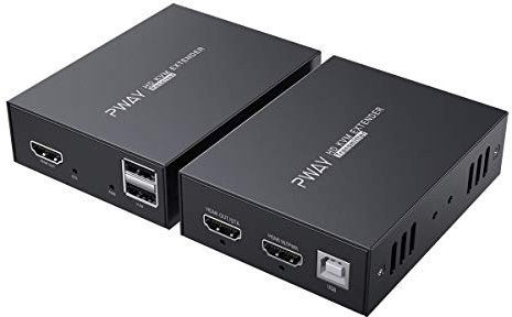 PW-HT225HK HDMI Extensor Transmisión de 165ft/50m Sobre un solo Cat5e / 6/7 Full HD 1080P Soporte de Función de bucle 3D EDID