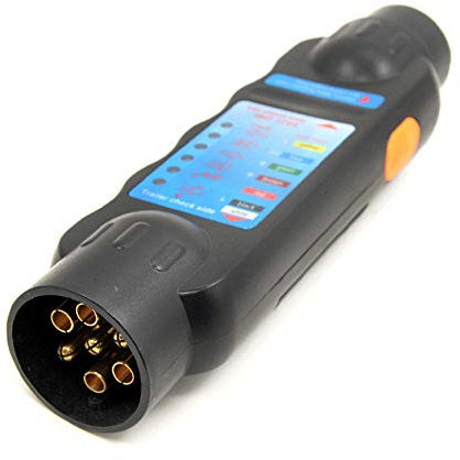 Outil de testeur de remorque, 12 V 7 broches voiture camion remorque prise testeur câblage Circuit lumière Test outil voiture accessoire