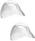 Pack*2 pcs - Cofia/Gorro unisex Visera con Rejilla Cocina, Cocinera/Cocinero/Chef, Hostelería (Blanco+)