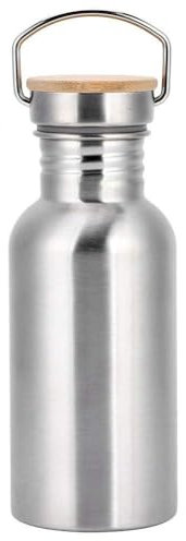 Agatige Gourde Isotherme en INOX, 500 ML Bouteille Thermo Vacuum Gourde Écologique Gourde Sport Gourde inox Non-isotherm pour Sport, Gym, Voyage