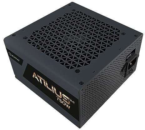 UNYKAch Fuente de Alimentación ATX ATILIUS 2.0 750W Black 80 Plus Bronze y Ventilador de 120 mm Ultra Silencioso