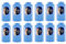 12x Paglieri Felce Azzurra Talco Classico Körperpuder Klassisch Talkum 500g