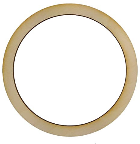 Netuno 1 x Holzring 30 cm Makramee Bastelring Natur Bambus Hoops DIY Traumfänger Floristik Wandgestaltung Fensterhänger