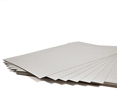 LEIPA 100 Blatt A3 Buntpapier Basteln Grau Bunte Pappe Blätter für Kinder 190g/m² Recyceltes Bastelpapier, Tonpapier Bastel-Papier Bastelset Malblock