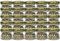 Vitrea Lot de 25 mini bocaux ronds en verre avec couvercle à visser doré - 30 ml - 4,3 x 3,5 cm (diamètre x hauteur) - Pots à confiture - Bocaux à confiture (doré)