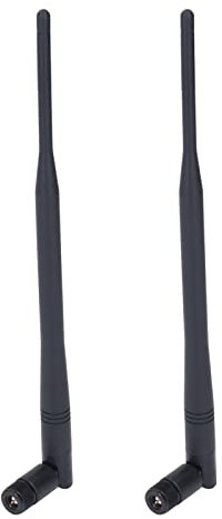 2 Uds Antena Plegable 4G LTE Alta Ganancia 12Dbi SMA Macho Omnidireccional para Router Banda Completa 3G gsm Wcdma Gprs Antena con Base Adhesiva Stick Interna