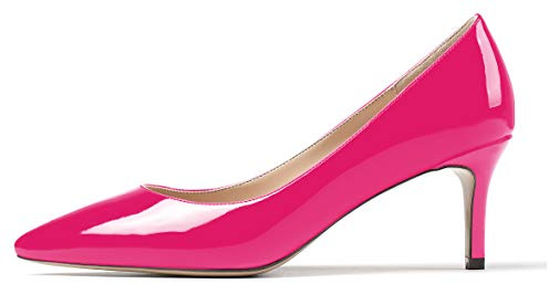 Zamikoo Damen Pumps Elegant Frauen Pumps mit Kitten Absatz Klassische Spitz Zehe Basic Schuhe Hochzeit Büroschuhe
