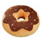 EXQULEG 3D Donut Kissen PlüschKissen, Dekokissen Sitzkissen Rundes Donutkissen Zierkissen für Bürostuhl, Autositz (Braun-gelb,38cm)