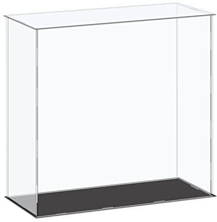 sourcing map Acryl-Vitrine, Kunststoffbox, Würfel-Aufbewahrungsbox, transparent, klein, staubdicht, 41 x 16 x 40,5 cm, für Sammlerstücke