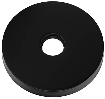 Zerodis 304 Edelstahl Duscharm Rosette, Ersatz Duscharm Flansch Duscharm Rosette FüR G1 2in Rohr Ersetzen (Schwarz)