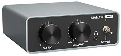 MANAYO Phono Preamp, Professional Mini Preamp for Turntable/Vinyl Record Player. Stereo Phonograph preamplifier Designed with RCA Input/Output, Headphone Jack, Audio Receiver
