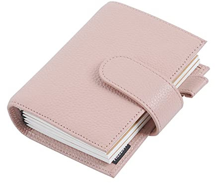 Moterm Companion Traveler's Notizbuch Cover - Verbessertes Design mit Rückentasche (Reisepass-Größe, Kiesel-rose poudré)