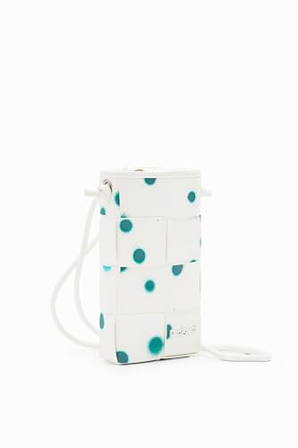 Desigual Mone_New Splatter Bruna, Portefeuille à Trois Volets pour Femme, Blanc, 10