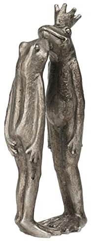 DiliComing Gartenskulpturen Statuen Frosch Statue – Paar Kuss Statue Außenfiguren für Hof, Terrasse, Rasen, Dekorationen, Paare, Frösche, Bücherregal, dekorative Objekte, Naturraumdekoration, 8,9 x