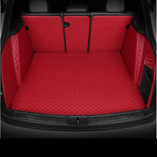 Kofferraummatte Kofferraumwanne Benutzerdefinierte Kofferraummatten Für VW Für Golf Alle Modelle Für Golf 6 Für Golf 7 Für Golf 5 Für GTI Für Golf R Variant Cabrio Tour Für E-Golf (Farbe : WEINROT,
