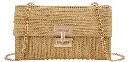 LUI SUI Paille sacs à main femmes été plage sac tressé portefeuille enveloppe sac à main mariage oblique sac à bandoulière