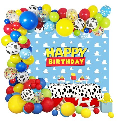 Boy Story Balloon Garland Kit Boy Story Party Decorations for Festival Party Supplies