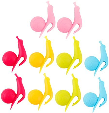 OFFSCH 10 Pcs Tea Bag Holder Snail Shape Tea Bags Holders Adorable Tea Bag Clamps Tea Mug Decor Mug Snail Adorn Chic Tea Bag Clips Lovely Tea Bag Clips Snail Shape Cup Identifier