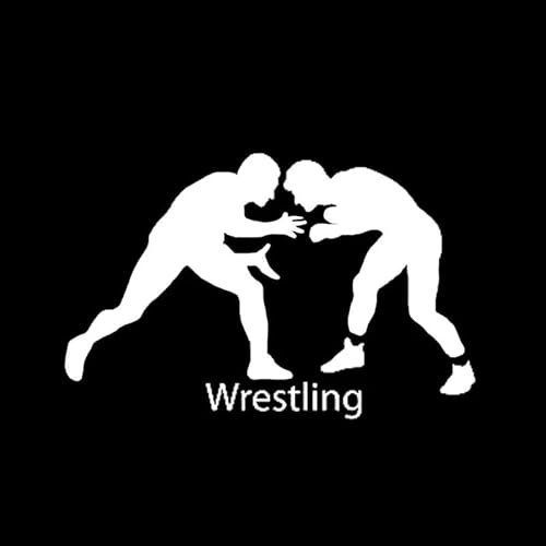 JIFENLI Autoaufkleber 14,9 * 9,7 CM Mode Sportler Wrestling Jungen Dekor Auto Styling Aufkleber Zubehör Vinyl