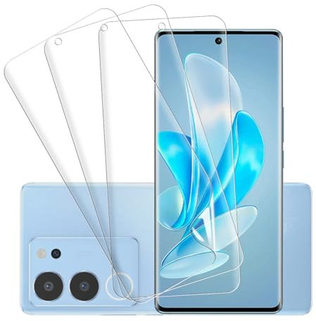 Rnnmeeko 3 Stück Schutzfolie für VIVO V29 / V29 Lite 5G, Weich TPU folie für VIVO V29/V29 Lite 5G, Ultra HD Klar für VIVO V29/ VIVO V29 Lite 5G Schutzglas Displayfolie