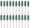 sourcing map 20pcs Rubber Polishing Bits, Rotary Buffing Bits with 6mm (7/32-inch) Mounted Conic Head, 3mm (1/8-inch) Shank, for Metal, Jewelry, Stone, Rock Grinding, Green