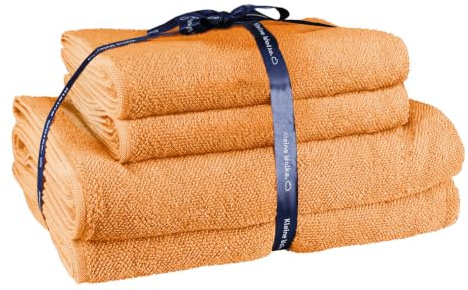 Kleine Wolke Frottier-Set CHILL Peach Set 4-teilig mit je 2 Stück 50 x 100 und 70 x 140 cm