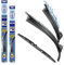 alca® Scheibenwischer Set mit Heckwischer passend für SEAT IBIZA III (02.2002-11.2009) SUPER FLAT Flachbalkenwischer