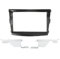 Autoradio Radioblende Doppel Auto Multimedia Rahmen Auto Radio Audio Rahmen Dashboard Panel 9 Blenden/Fit for Ssangyong Tivoli 2015 2016 2017 2018 2019 Autoradio Radioblende Doppel