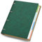 Yarotm Notizbuch A4 Kariert - 1 Pack Ringbuch a4 Nachfüllbar -100g/m² Papier Kariert 5mm Notizblock A4-21.5x28cm PU Leder Notizbuch - 150 Blatt Ring Binder Notebook Tagebuch, Grün