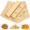 100 Piezas Papel antigrasa para Envolver Alimentos, Encerado para Alimentos, Hamburguesa, Papel Horno, para Envolver Sandwich Panes Patatas Fritas Hamburguesas(25 x 25 cm)
