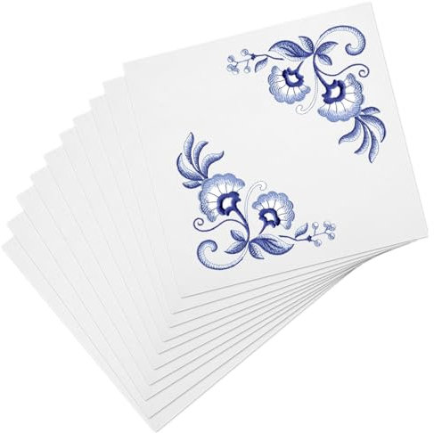 10 Stück Kreuzstich Stoff zum Sticken 30×30 cm Baumwolle Stickstoff Quadrat Stickerei Stoff Embroidery Fabric Natürlich Sticktuch Baumwollstoff für DIY Stickereien Handarbeiten Kleidung