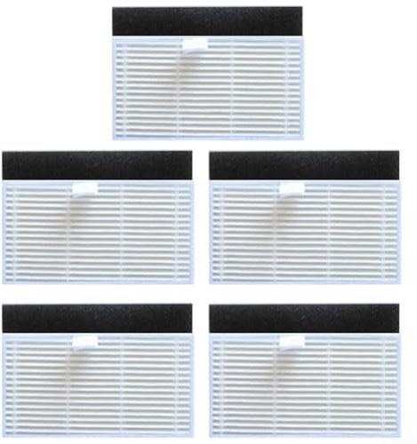 Lot de 5 filtres HEPA de rechange pour aspirateur robot Ultenic T10-Lite - Filtres HEPA lavables