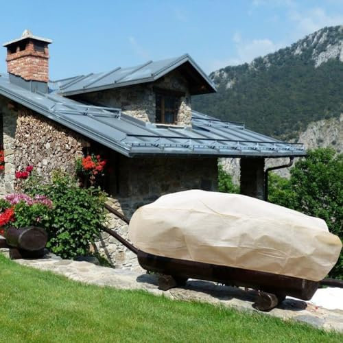 Frostbeständige Abdeckung für rechteckige Blumentöpfe, Schutzlösung (100 x 40 x 45 cm)