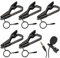 Zghhc 5 Pièces Micro Lavalier Micros Accessoires Pince Omnidirectionnelle Revers Microphone Filaire Pince Chemise Fer Clips