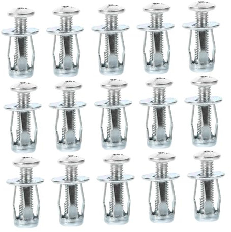 Veemoon 25Sätze Gewindeeinsatz Set Mit Muttern Schraubankern Jalousien Für Pressbretter Hartplatten Robuste Gewinde Spreizmutter Für Vielseitige Anwendungen