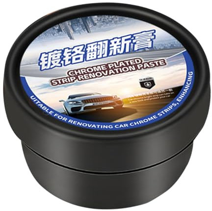 Limpiador Y Pulidor De Cromo - Restaurador De Aluminio Limpiador Abrillantador | 50g Protectante Antiox Brillante No Abrasivo Pasta Protectora Rápida Antiarrays para Restauración de Rines Autos