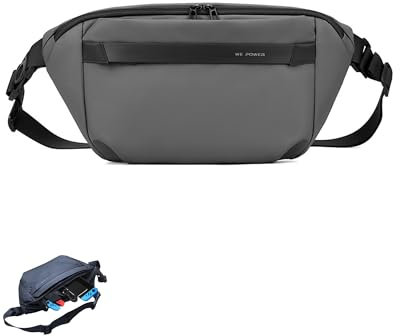 Kompakte Reise-Handytasche für 2025 Nin.tendo Switch 2/Switch/OLED-Umhängetasche, wasserabweisend, für den täglichen Pendler, Tragetasche für Switch, 2 Taschen für Konsole und Zubehör, Grau