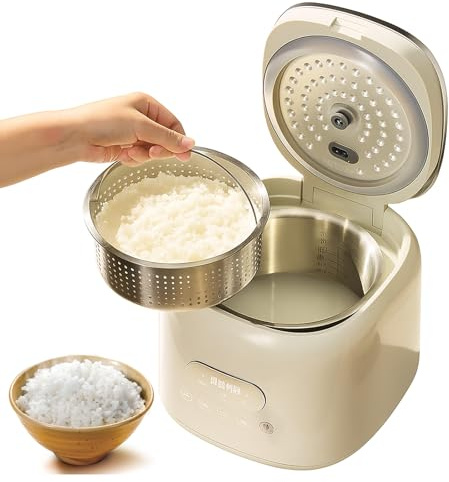 Low Sugar Rice Cooker, 2.5L, Multi-Cooker with Steamer, Stainless Steel
