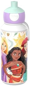 Mepal - Trinkflasche Pop-up Campus - Wasserflasche - Auslaufsichere Flasche für die Schule - Wiederverwendbar - BPA-frei & Spülmaschinenfest - 400 ml - Princess Power