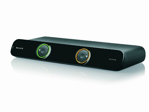 Belkin KVM New Soho 2-Port switch Umschalter (USB, DVI, inkl. 1,8m Kabel)