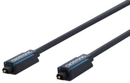 Clicktronic Casual Opto-Kabel, optisches Digitalaudiokabel mit 3,5mm Adapter, 2,0m, RAL, 2m