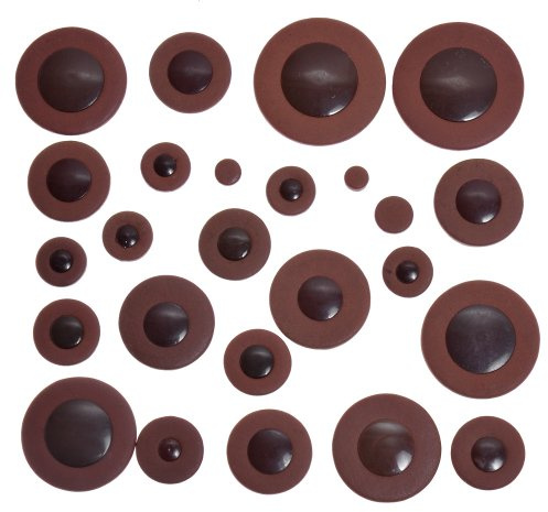 Alto Saxophon Pads dunkelbraun Set aus 25 Saxophon Pad aus echtem Leder aus Kmise