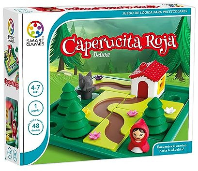 SmartGames SmartGames-SG021ES Équitation Petit Chaperon Rouge, société éducatifs Plus, 4 Ans, Puzzle pour Enfants, Jeu d'adresse, SG021ES, Multicolore, Miscelanea