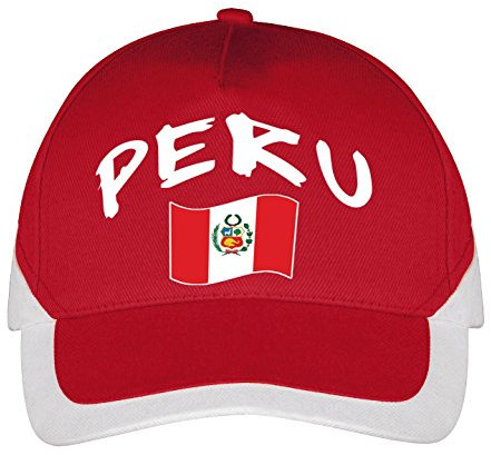 Supportershop Peru Fußballkappe, Rot, FR: Einheitsgröße (Größe Hersteller: Einheitsgröße