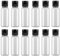 12 Pack Plastic Travel Pour Bottle with Flip Lid Empty Container Jar for Sample Emollient Shower Gel Emulsion Cosmetic Water size 30ML/1OZ