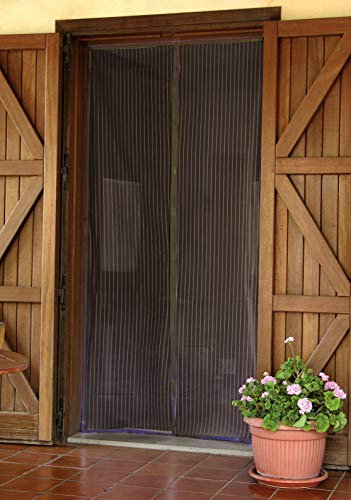 Jardinia Zanzariera Magnetica Per Porta E Finestra, Con Tende A Rete Resistenti e Chiusura Automatica, Perfetta Per Ingresso, Balcone, Terrazzo, Cucina e Camera da Letto (140 x 240 CM, Nero)