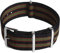 CampTeck U7074 - Nylon Ersatz Uhrenarmband Militär Uhrband (Breite 18|20|22|24mm) mit Verschlussschnalle aus rostfreiem Stahl für Spring Bar Uhren - Schwarze Rote Grüne Streifen - 22mm