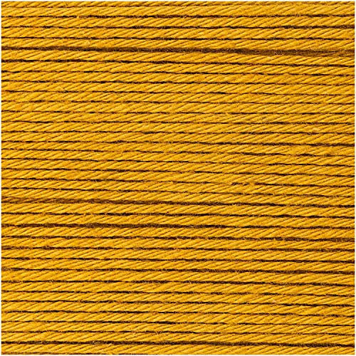 Ricorumi 25 g dk – Couleur : 64 – senf – Coton fin pour crocheter des figurines amigurumi ou des maniques