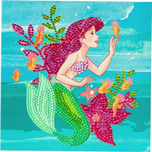 Craft Buddy Crystal Art CCK-DNY803 Ariel, 18x18cm Crystal Art Card, Multi