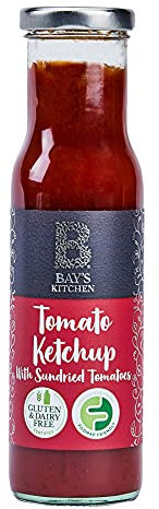 Bay's Kitchen Low FODMAP Tomatenketchup mit Sundried Tomaten für hausgekochte Speisen, glutenfrei, IBSfreundlich und für Veganer geeignet (270g Flasche)